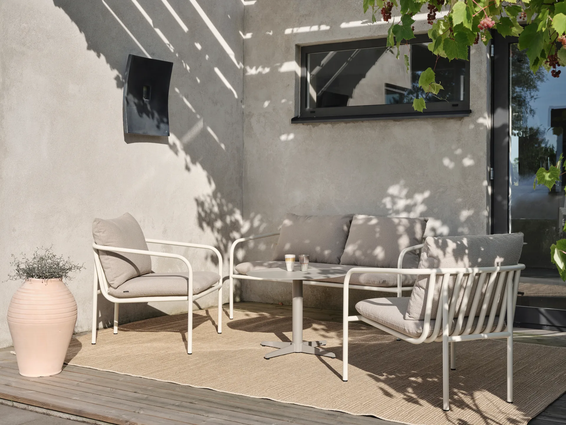 Butaca Lounge Bendt, Teddy beige-peach Brafab