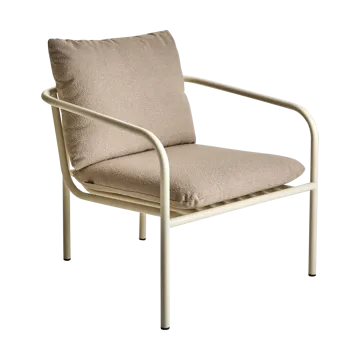 Butaca Lounge Bendt - Teddy beige-pearl white - Brafab