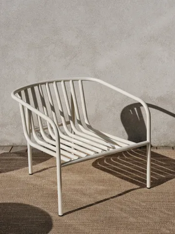 Butaca Lounge Bendt - Teddy beige-pearl white - Brafab