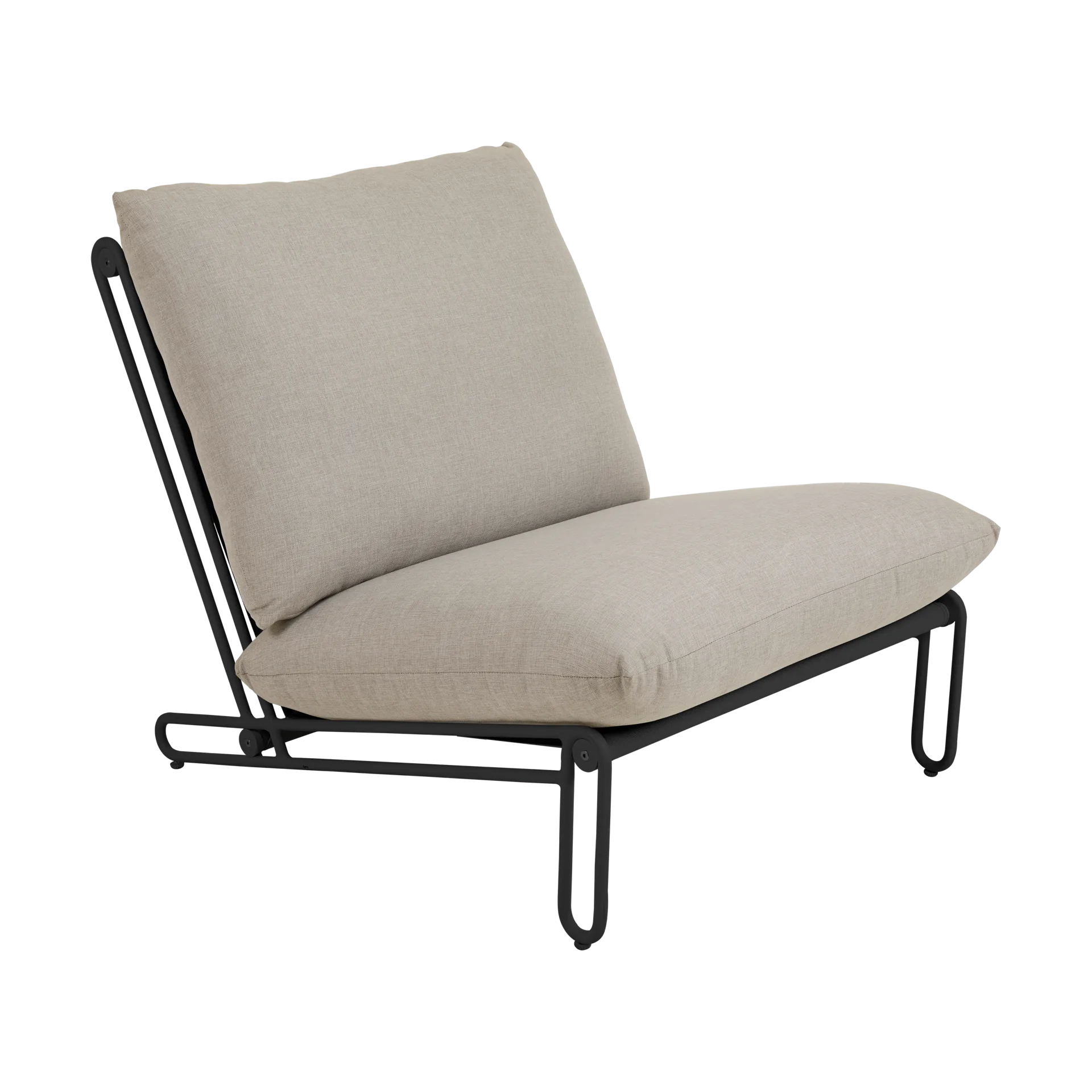 Butaca Lounge Blixt, Negro-clay beige Brafab