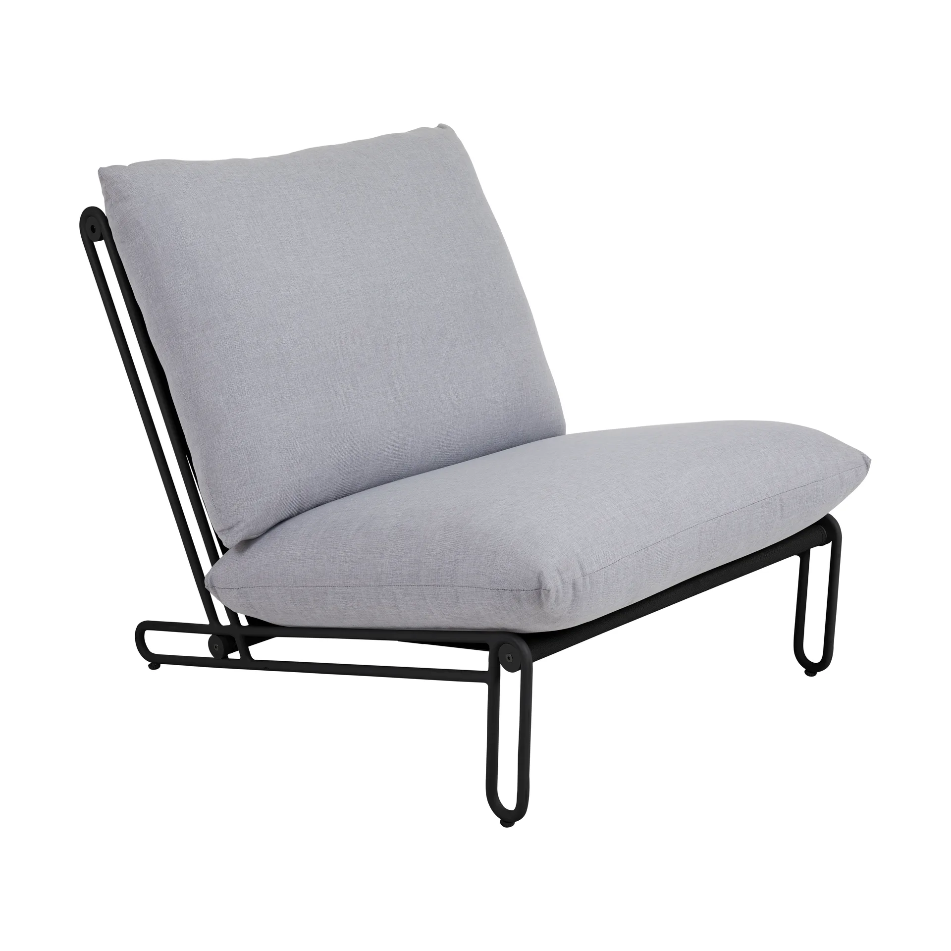 Butaca Lounge Blixt, Negro-sky grey Brafab