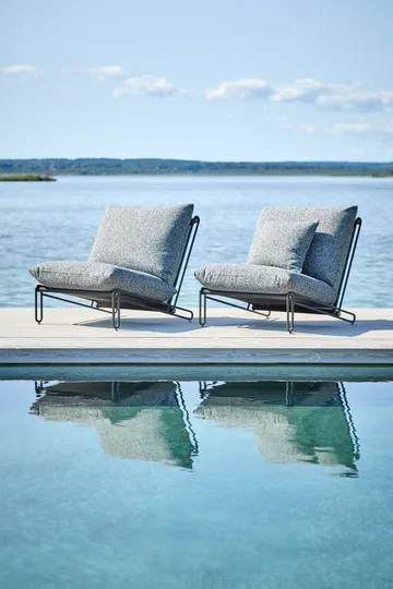 Butaca lounge Blixt - Negro-teddy ant - Brafab