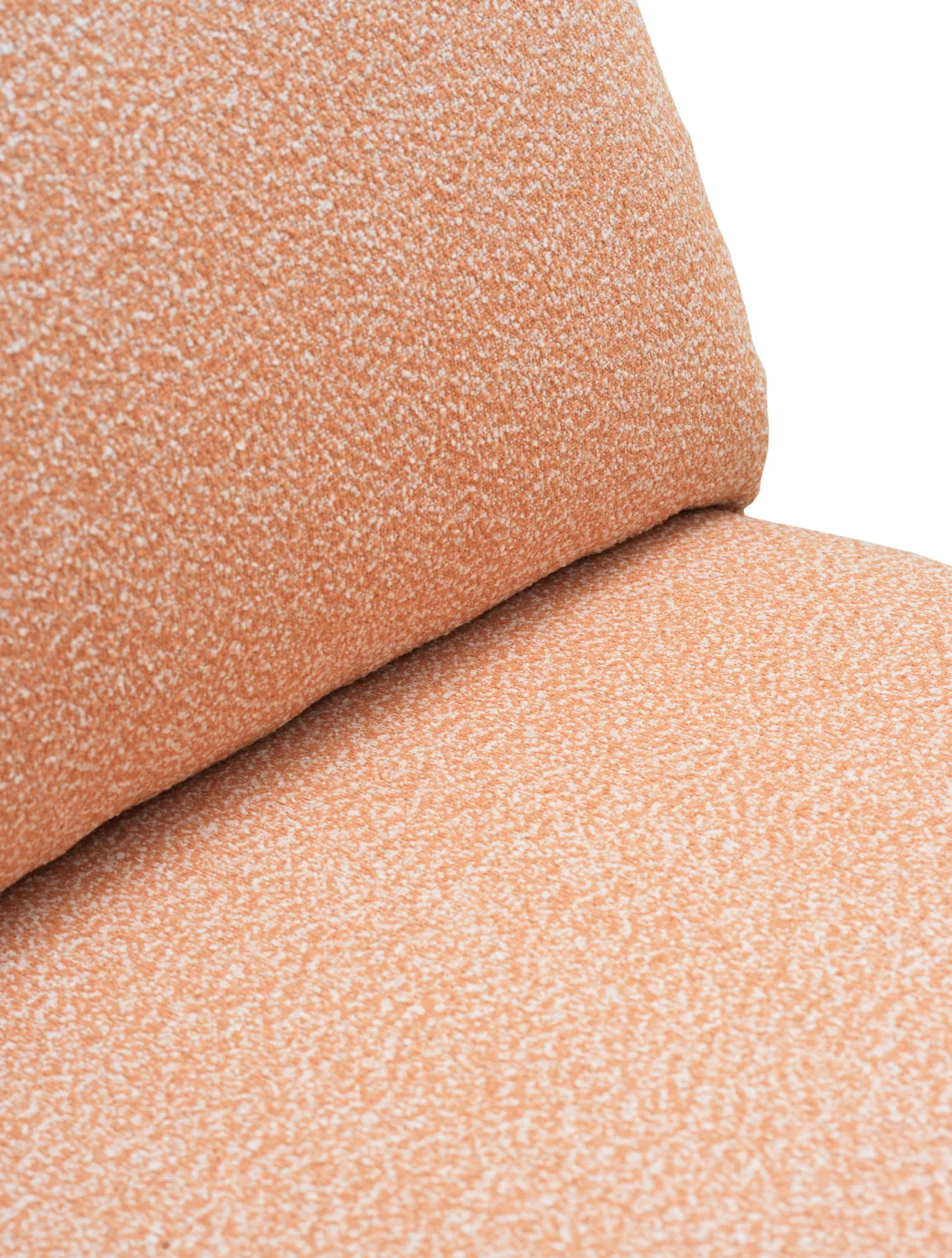 Butaca lounge Blixt, Pearl white-teddy orange Brafab