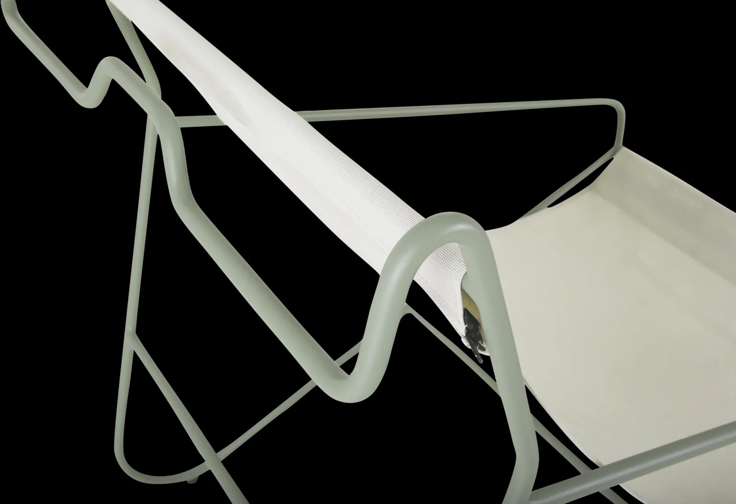 Butaca lounge Poul Chair , Dusty green-blanco Brafab
