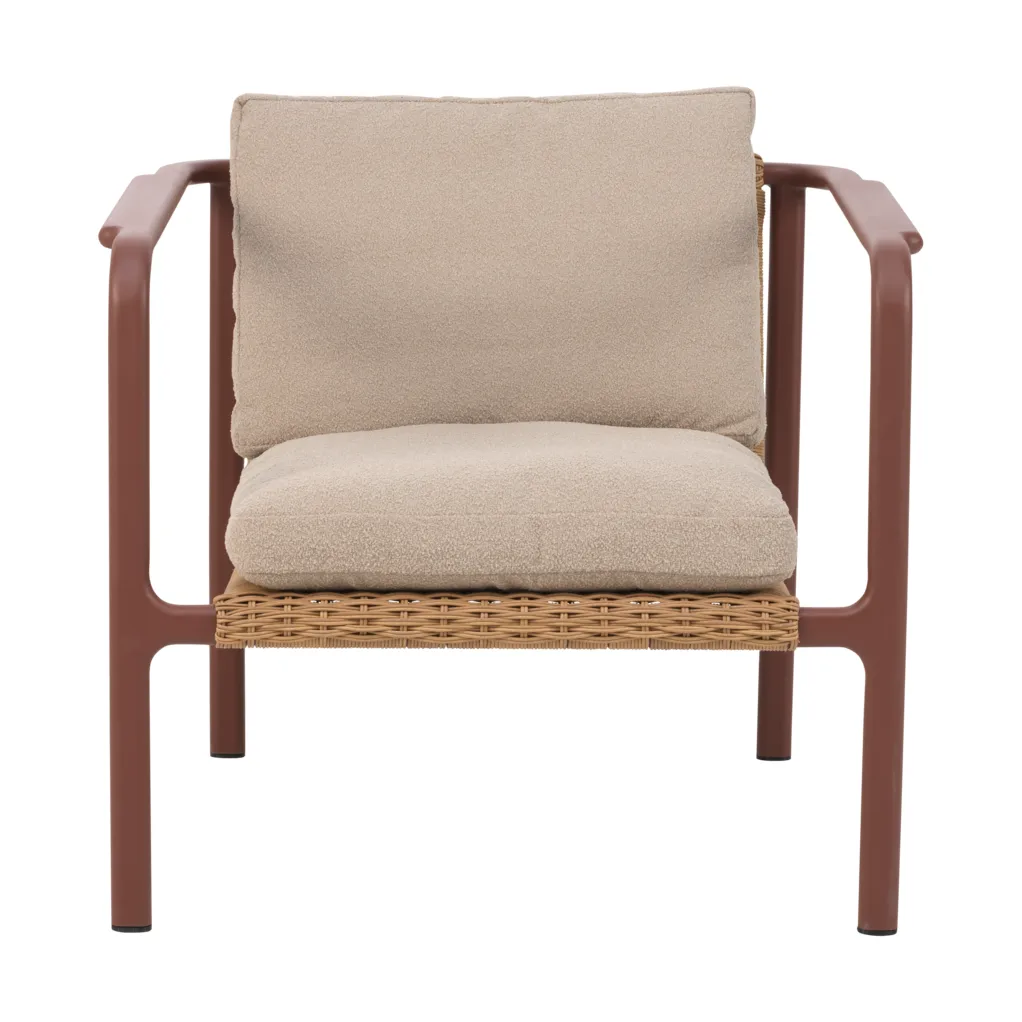 Butaca Motty, Zin red-teddy beige Brafab