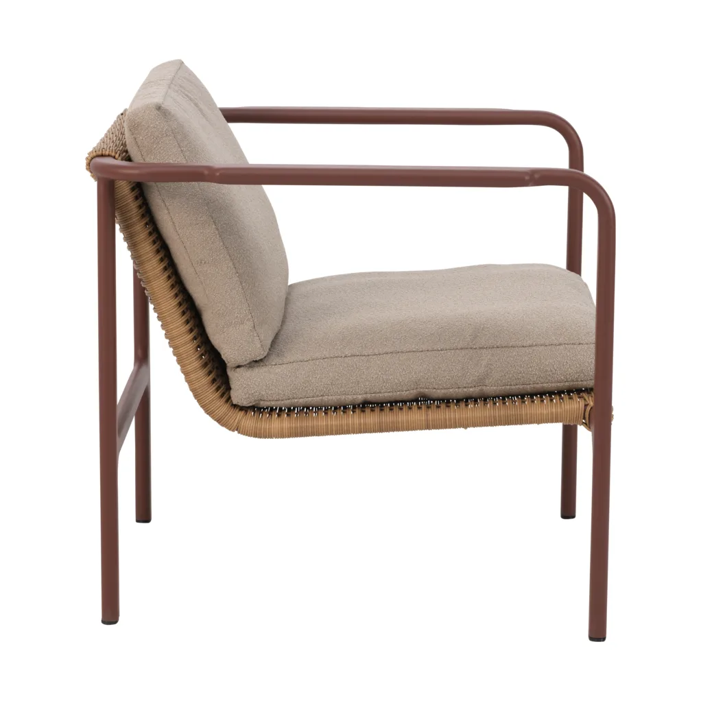 Butaca Motty, Zin red-teddy beige Brafab