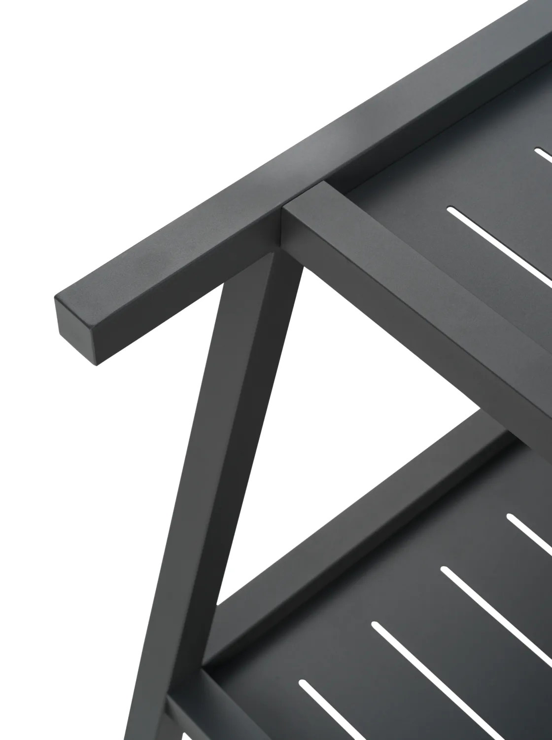 Carrito de servicio Samvaro 86x49x69 cm, Antracita Brafab