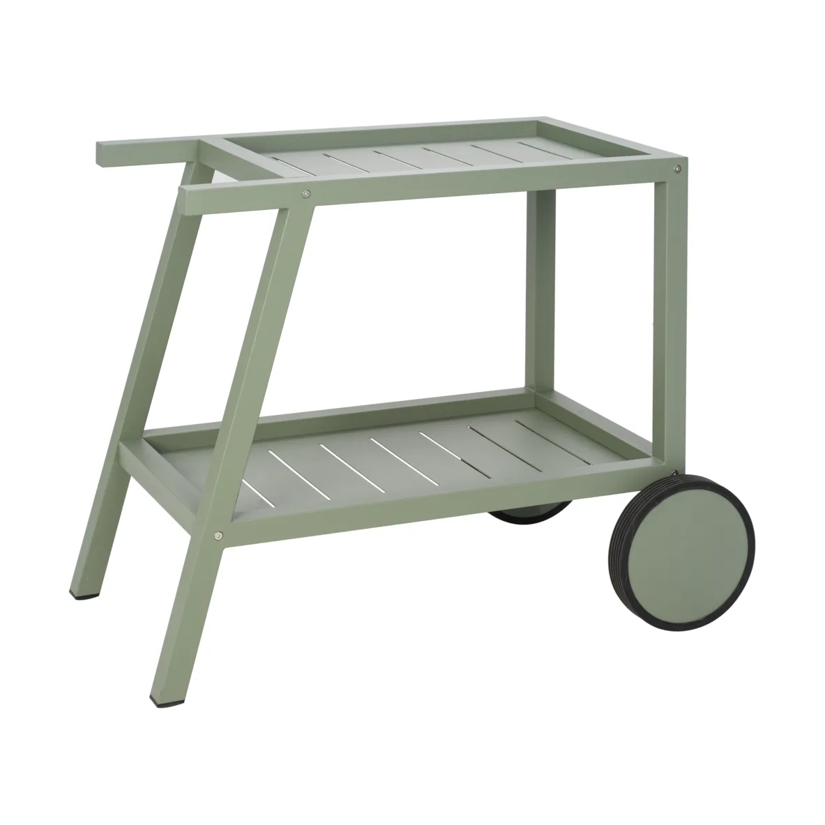 Carrito de servicio Samvaro 86x49x69 cm, Dusty green Brafab