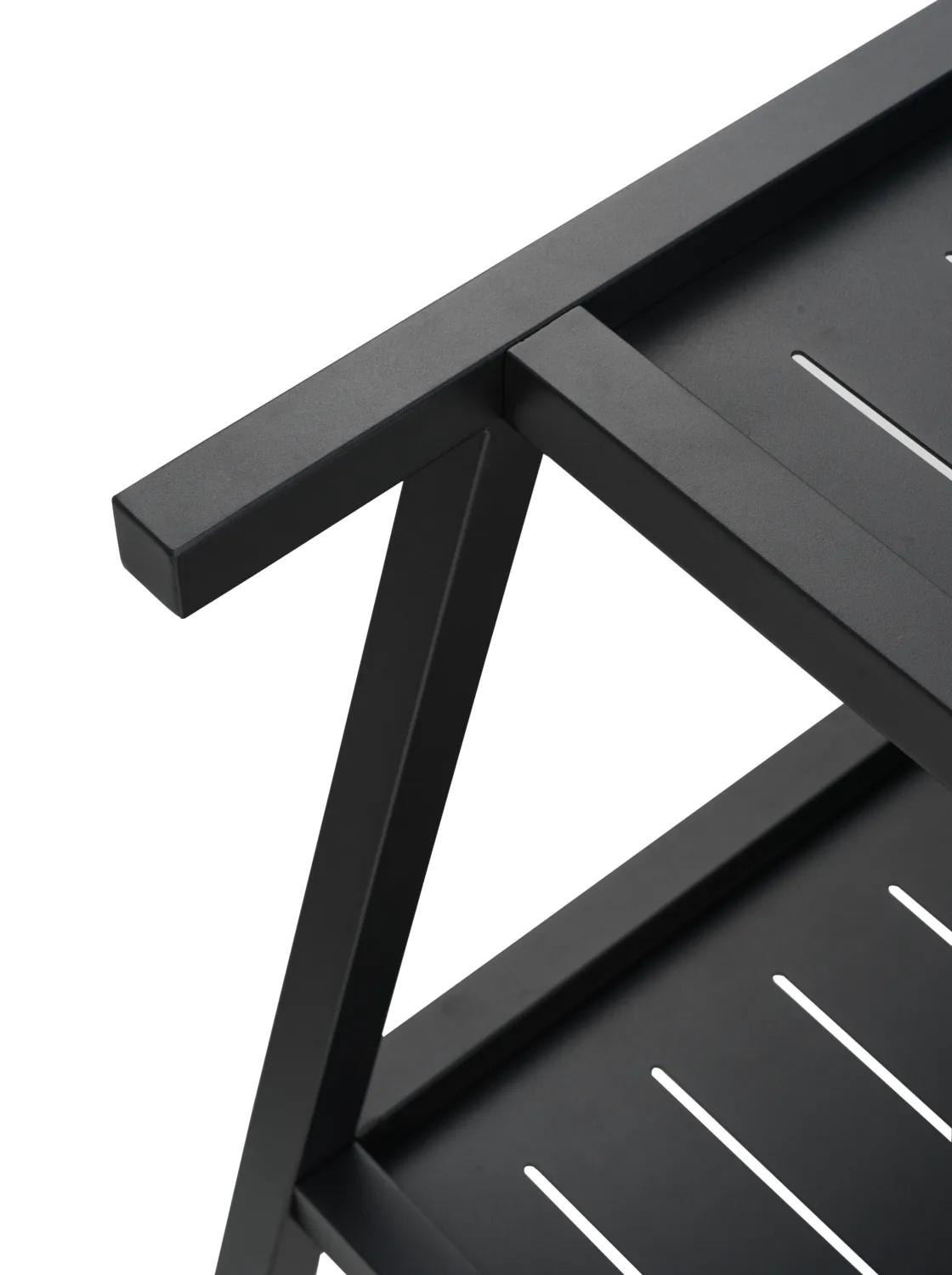 Carrito de servicio Samvaro 86x49x69 cm, Negro Brafab