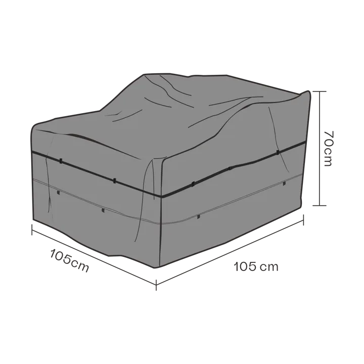 Funda protectora para Butaca Brafab - Negro 105 cm - Brafab