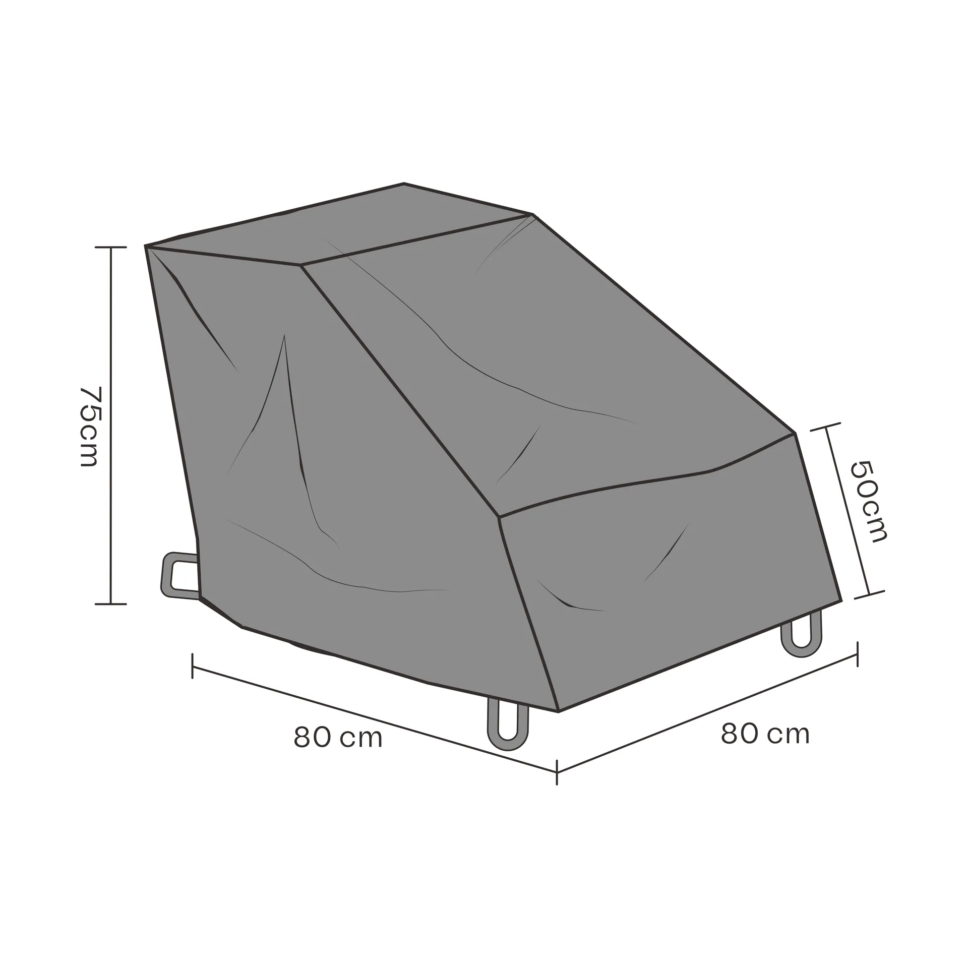 Funda protectora para Butaca Brafab, Negro 80 cm Brafab