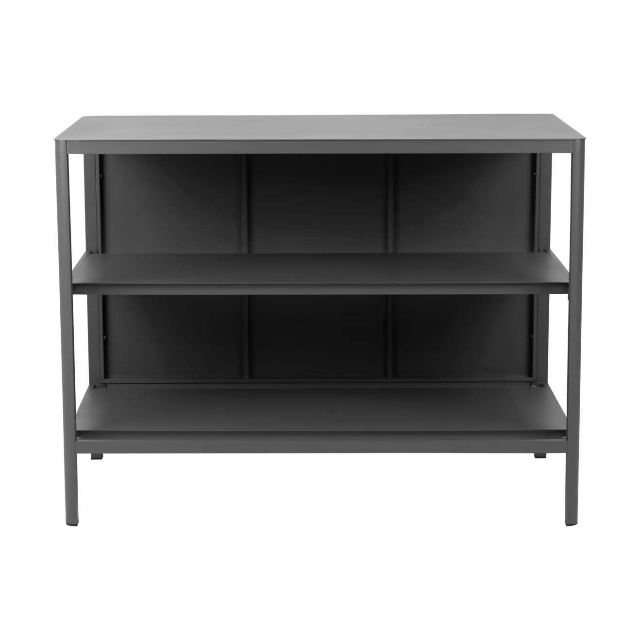 Kelia cocina de exterior con banco y estantes, Antracita, 121x91x64 cm Brafab