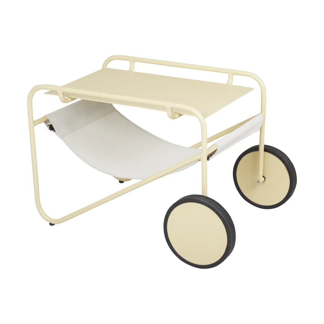 Mesa auxiliar Poul Table, Lemon-off white, 72x44 cm Brafab