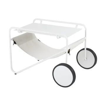 Mesa auxiliar Poul Table - White-off white, 72x44 cm - Brafab