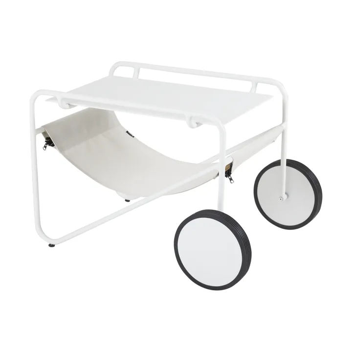 Mesa auxiliar Poul Table - White-off white, 72x44 cm - Brafab