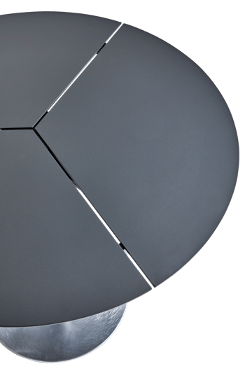 Mesa de café Peace Bistro Ø80 cm Anthracite - undefined - Brafab