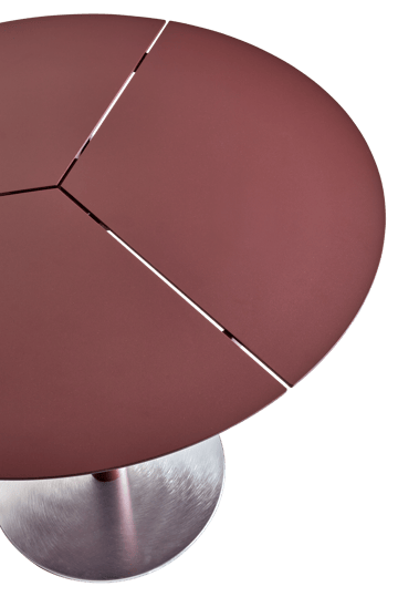 Mesa de café Peace Bistro Ø80 cm Zin red - undefined - Brafab