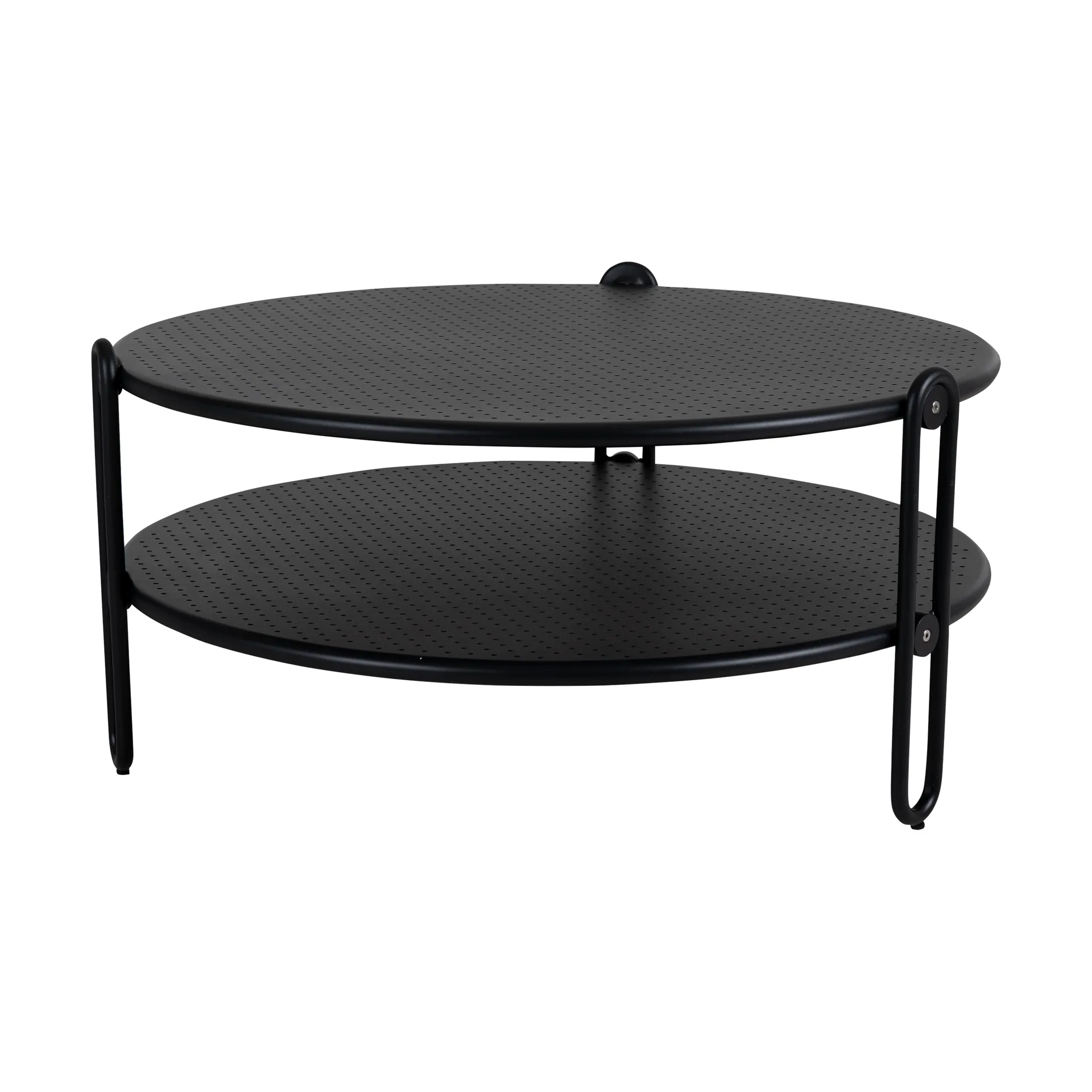 Mesa de centro Blixt, Negro Ø85 cm Brafab