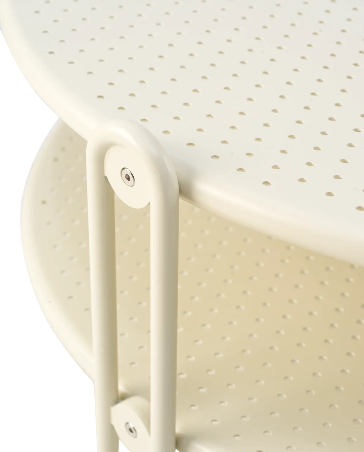 Mesa de centro Blixt, Pearl white, Ø85 cm Brafab