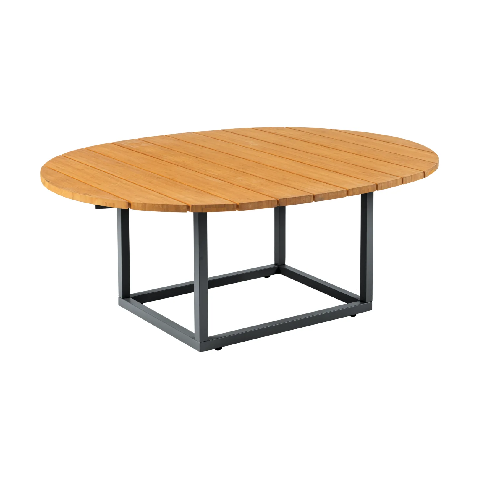 Mesa de centro Olive, Antracita-bambú, 110x80 cm Brafab