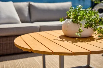 Mesa de centro Olive - Khaki-bambú, 110x80 cm - Brafab