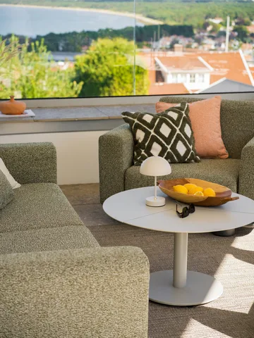 Mesa de centro Peace - Light grey, Ø80x46 cm - Brafab