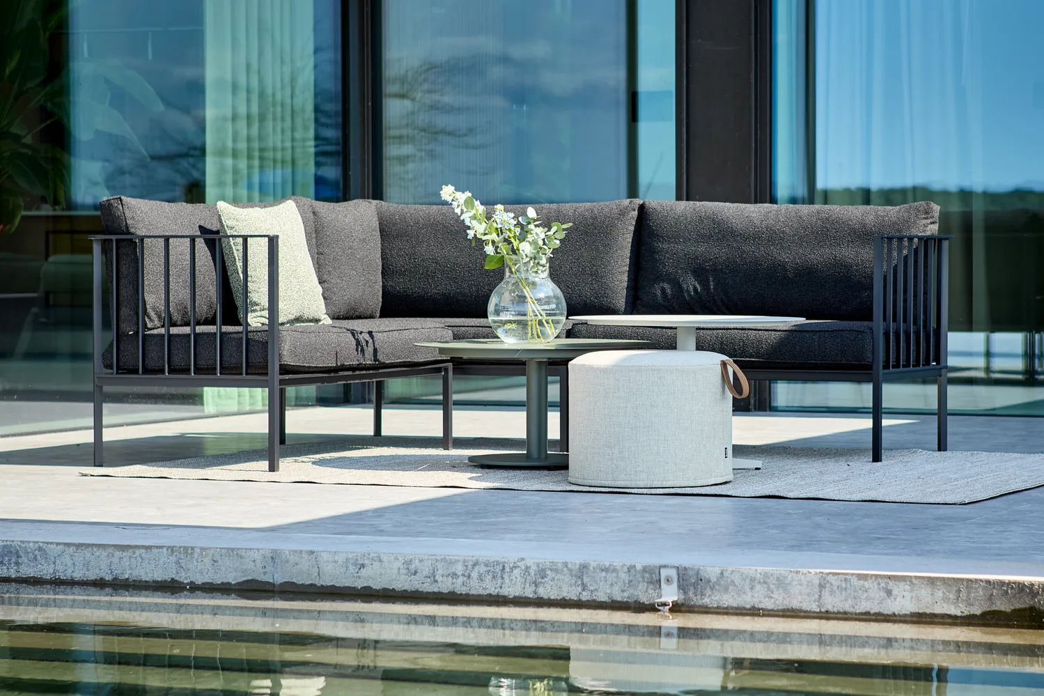 Mesa de centro Peace, Nordic green, Ø80x40 cm Brafab