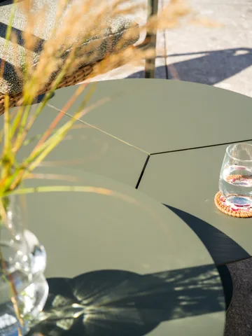 Mesa de centro Peace - Nordic green, Ø80x46 cm - Brafab