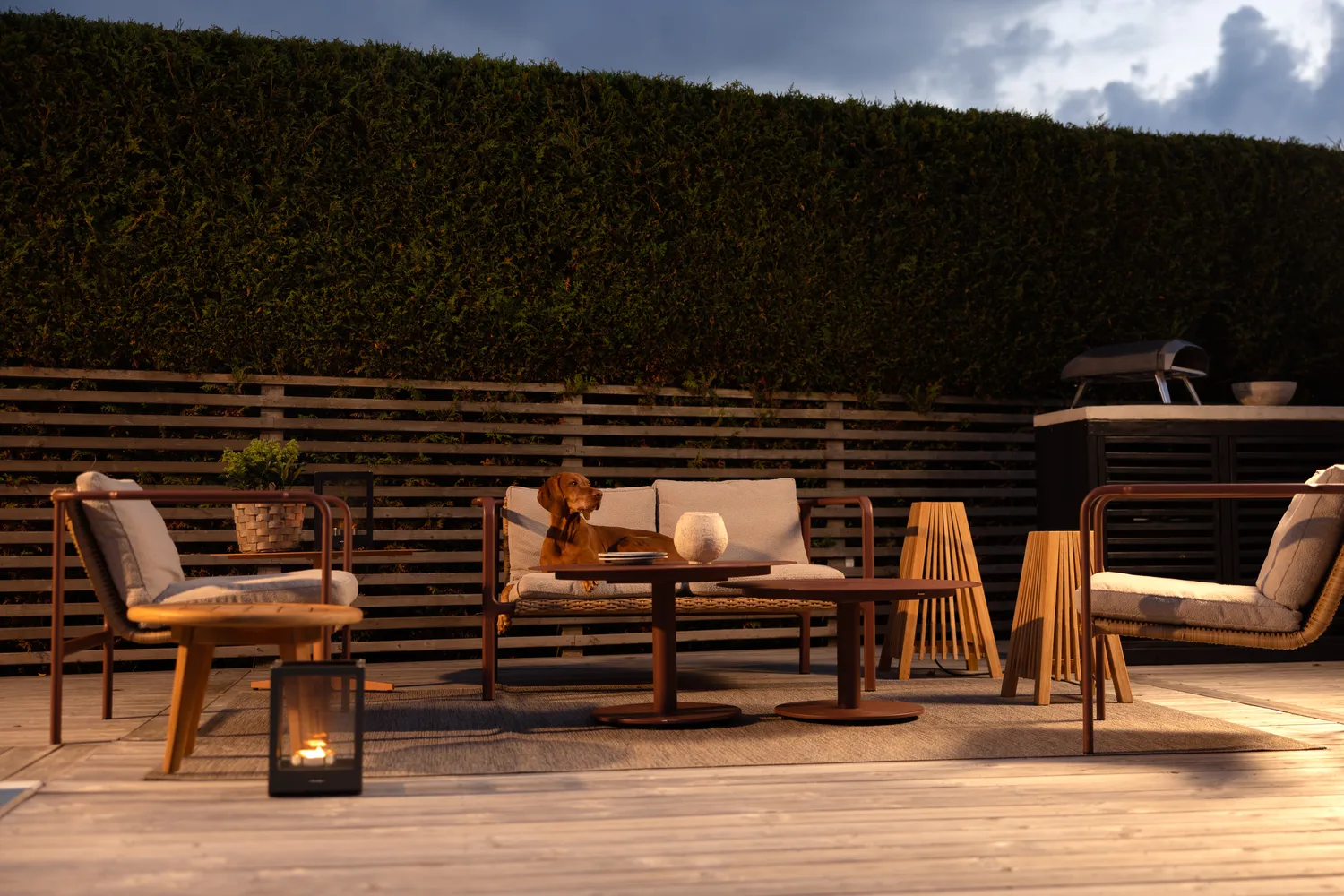 Mesa de centro Peace, Zin red, Ø80x40 cm Brafab