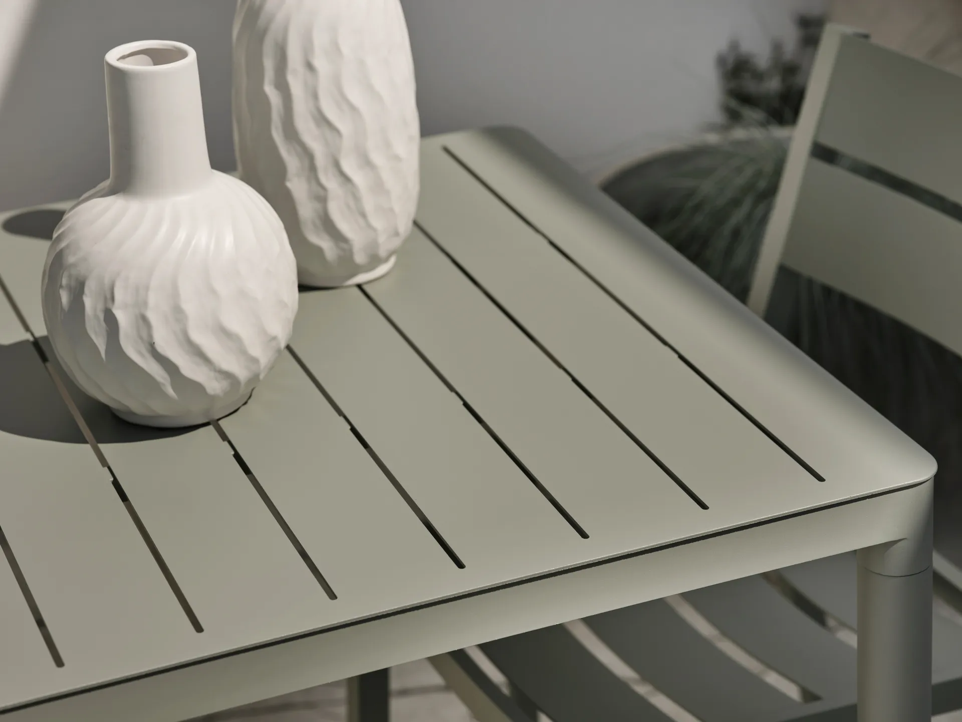 Mesa de comedor Bigby, Dusty green, 195x90 cm Brafab