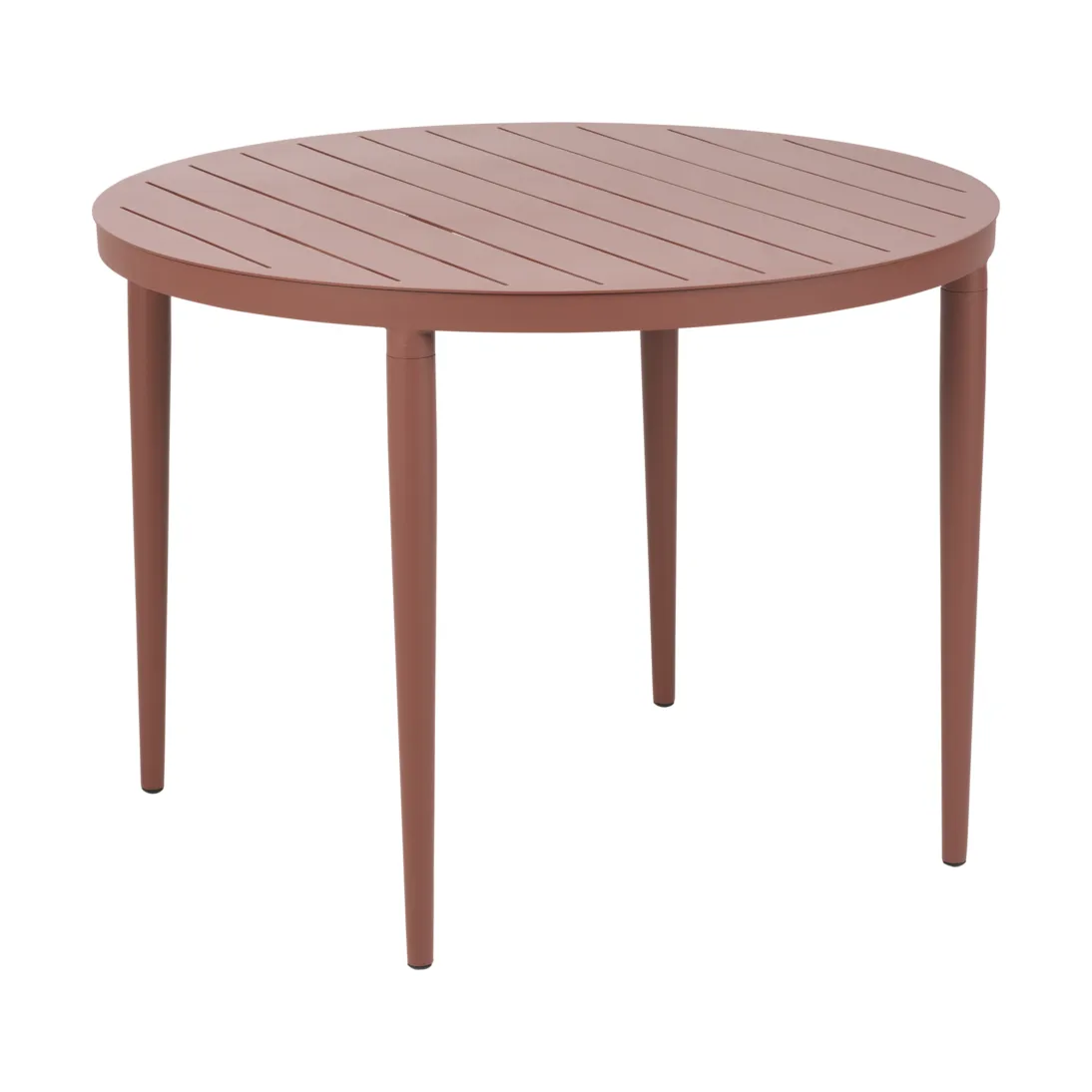 Mesa de comedor Bigby, Zin Red, Ø100 cm Brafab