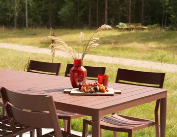 Mesa de comedor Bigby - Zin Red, 195x90 cm - Brafab