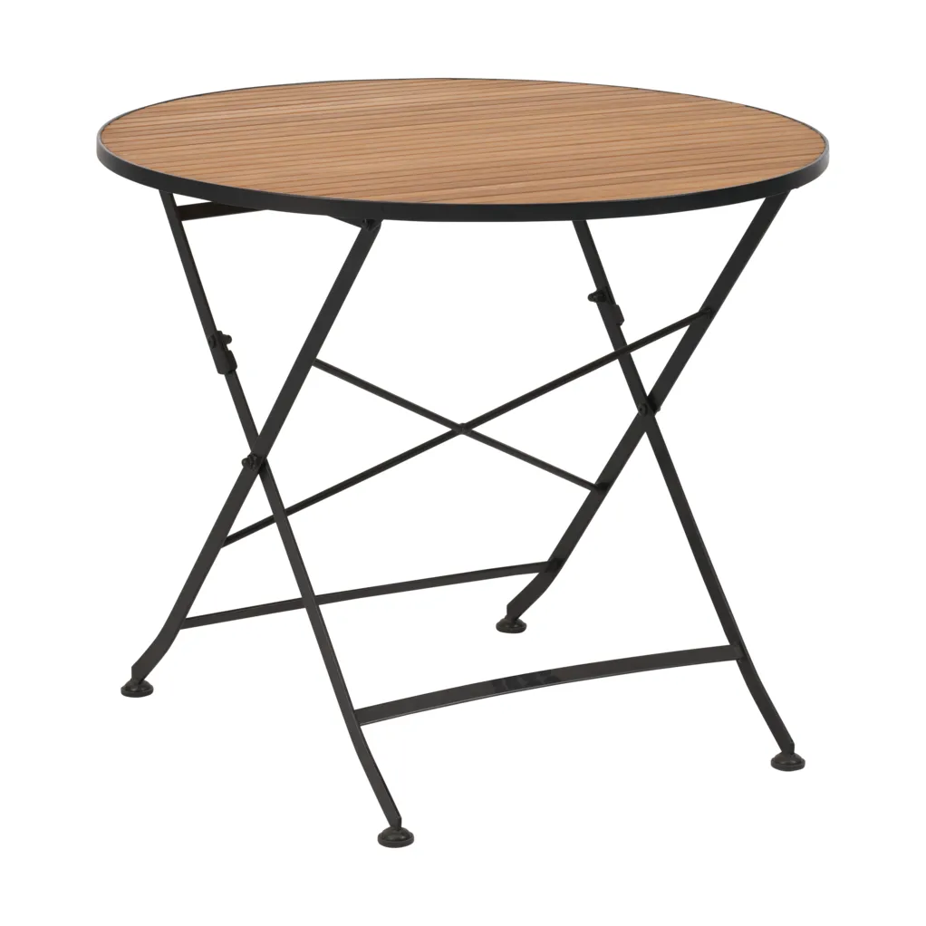 Mesa de comedor Brewer, Negro-teca, Ø85 cm Brafab