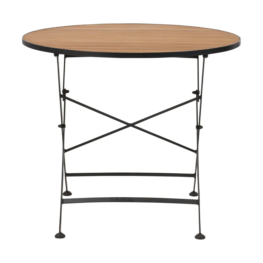 Mesa de comedor Brewer, Negro-teca, Ø85 cm Brafab