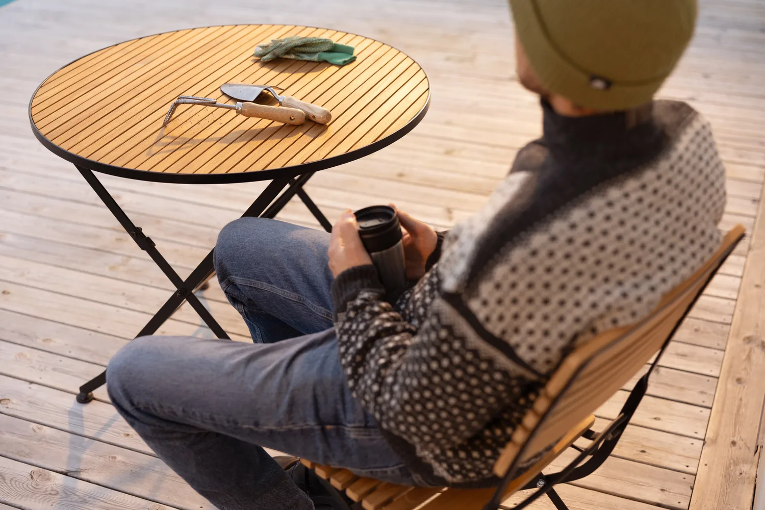 Mesa de comedor Brewer, Negro-teca, Ø85 cm Brafab