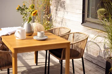 Mesa de comedor Joe - Natural, 140x80 cm - Brafab