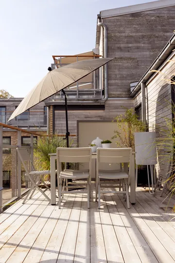 Mesa de comedor Lomma - Light grey, 132x80x73 cm - Brafab