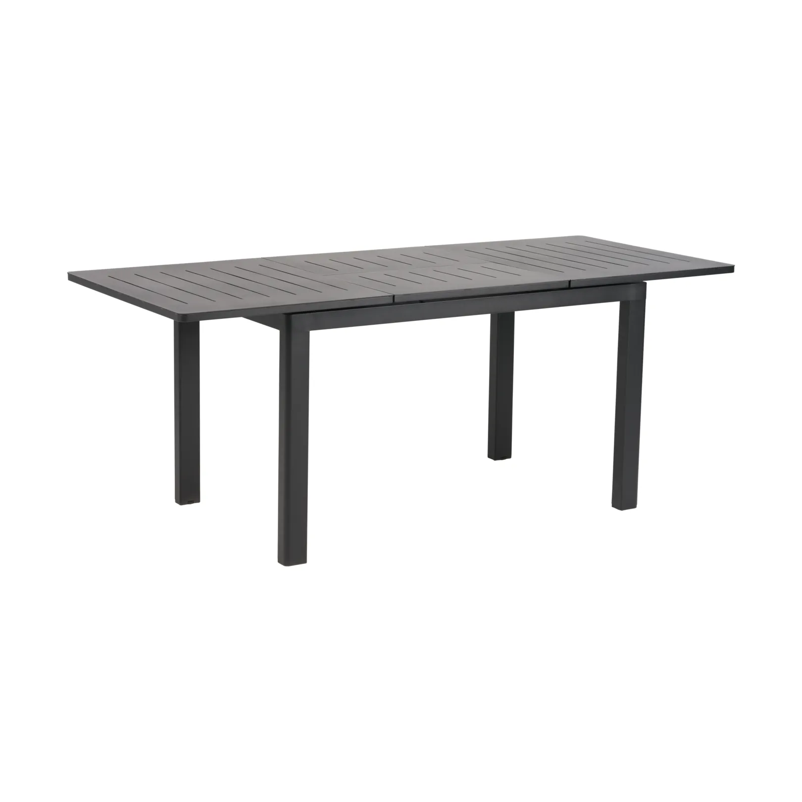 Mesa de comedor Lomma, Negro, 128-187x80x73 cm Brafab