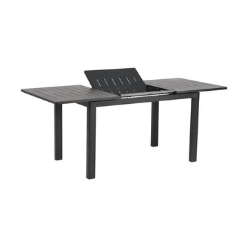 Mesa de comedor Lomma - Negro, 128-187x80x73 cm - Brafab