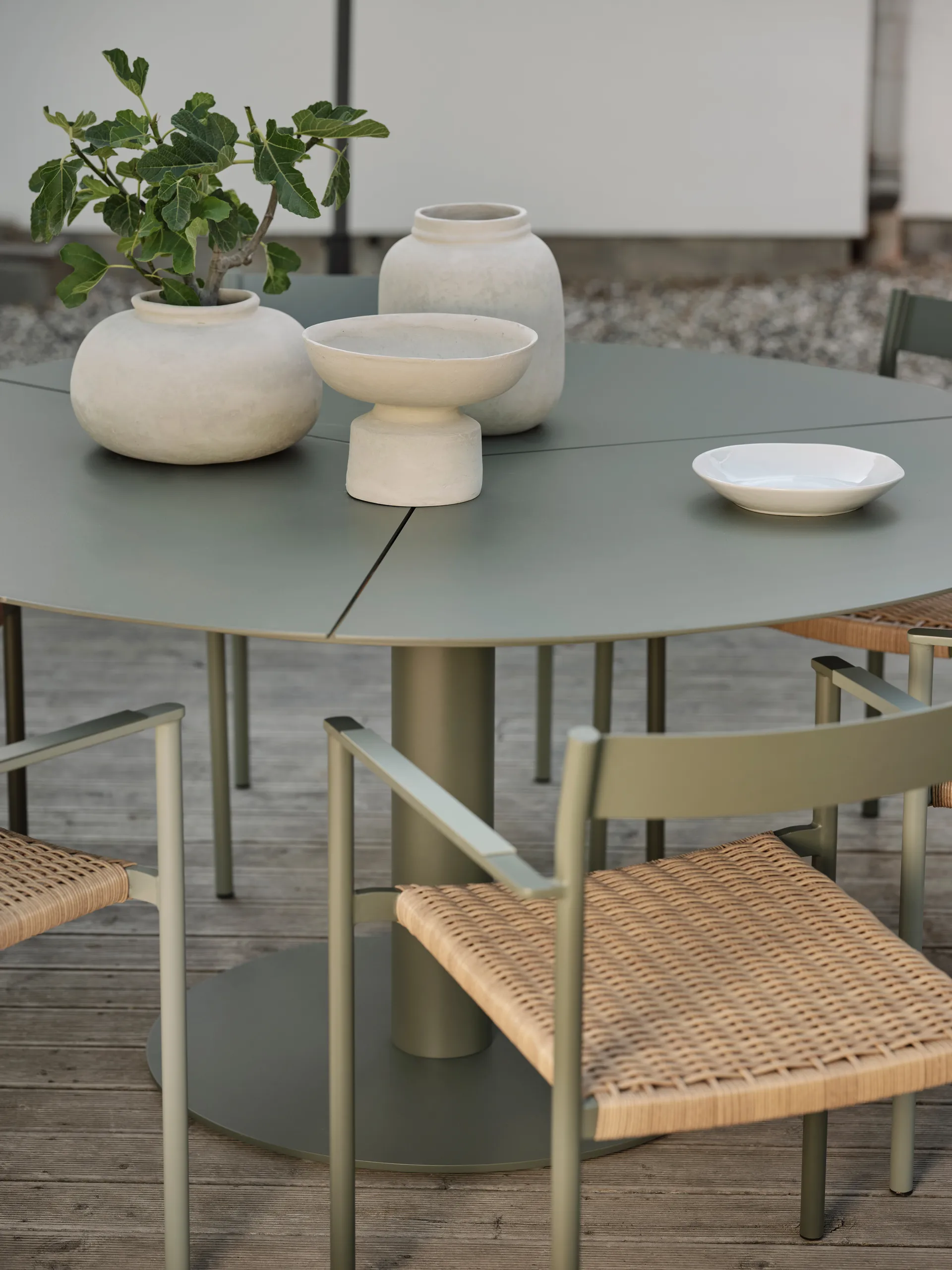 Mesa de comedor Peace Ø110 cm Nordic green,  Brafab
