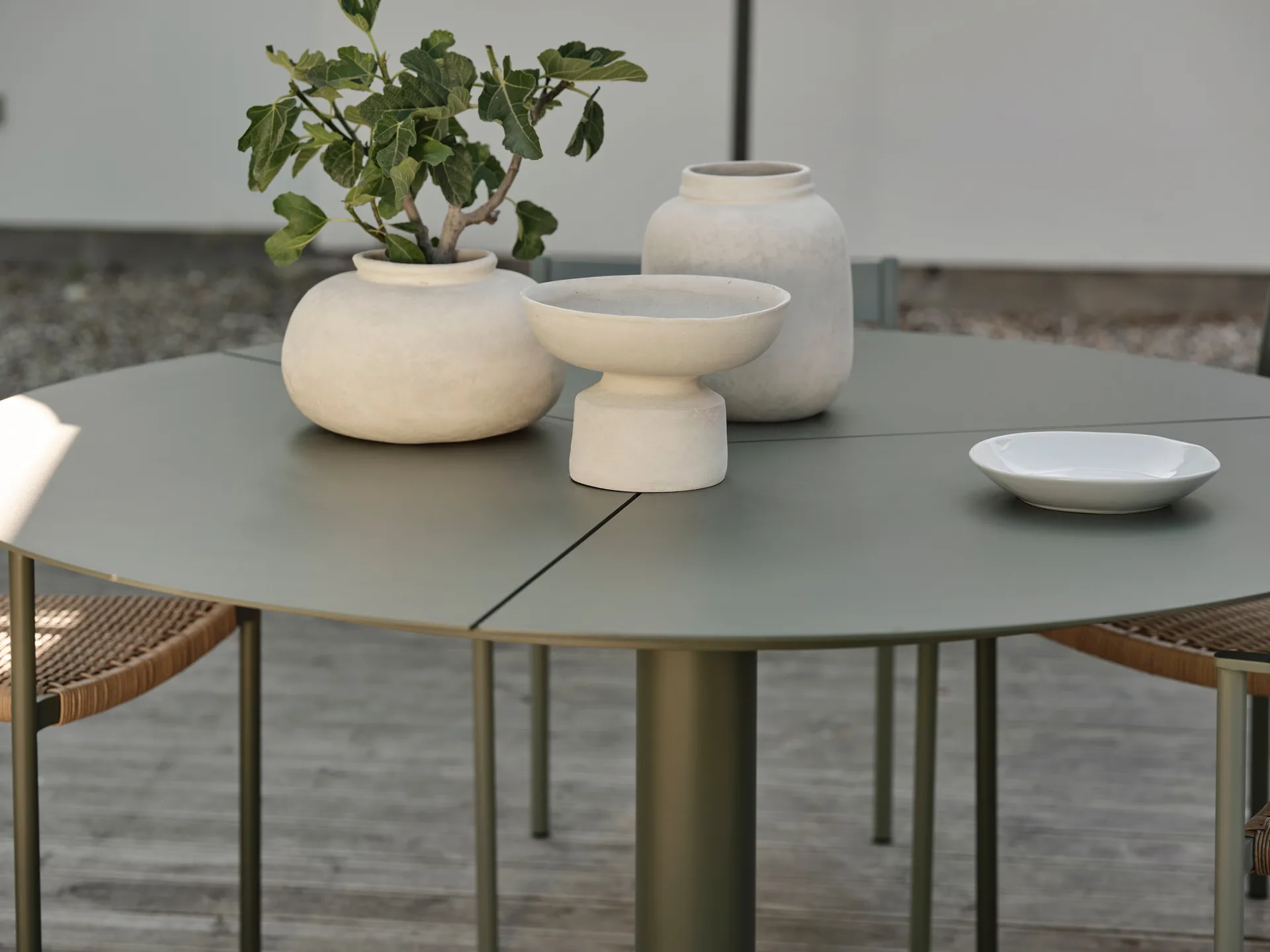 Mesa de comedor Peace Ø110 cm Nordic green Brafab