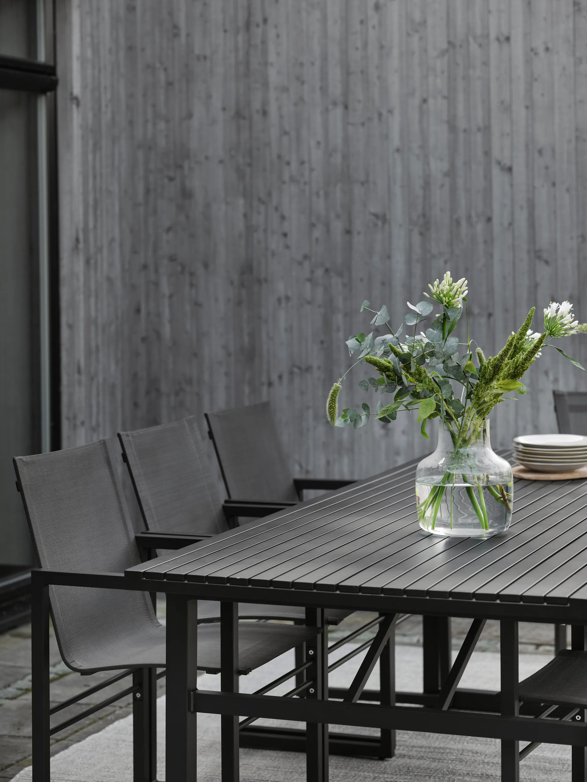 Mesa de comedor Vevi, Negro 230 cm Brafab