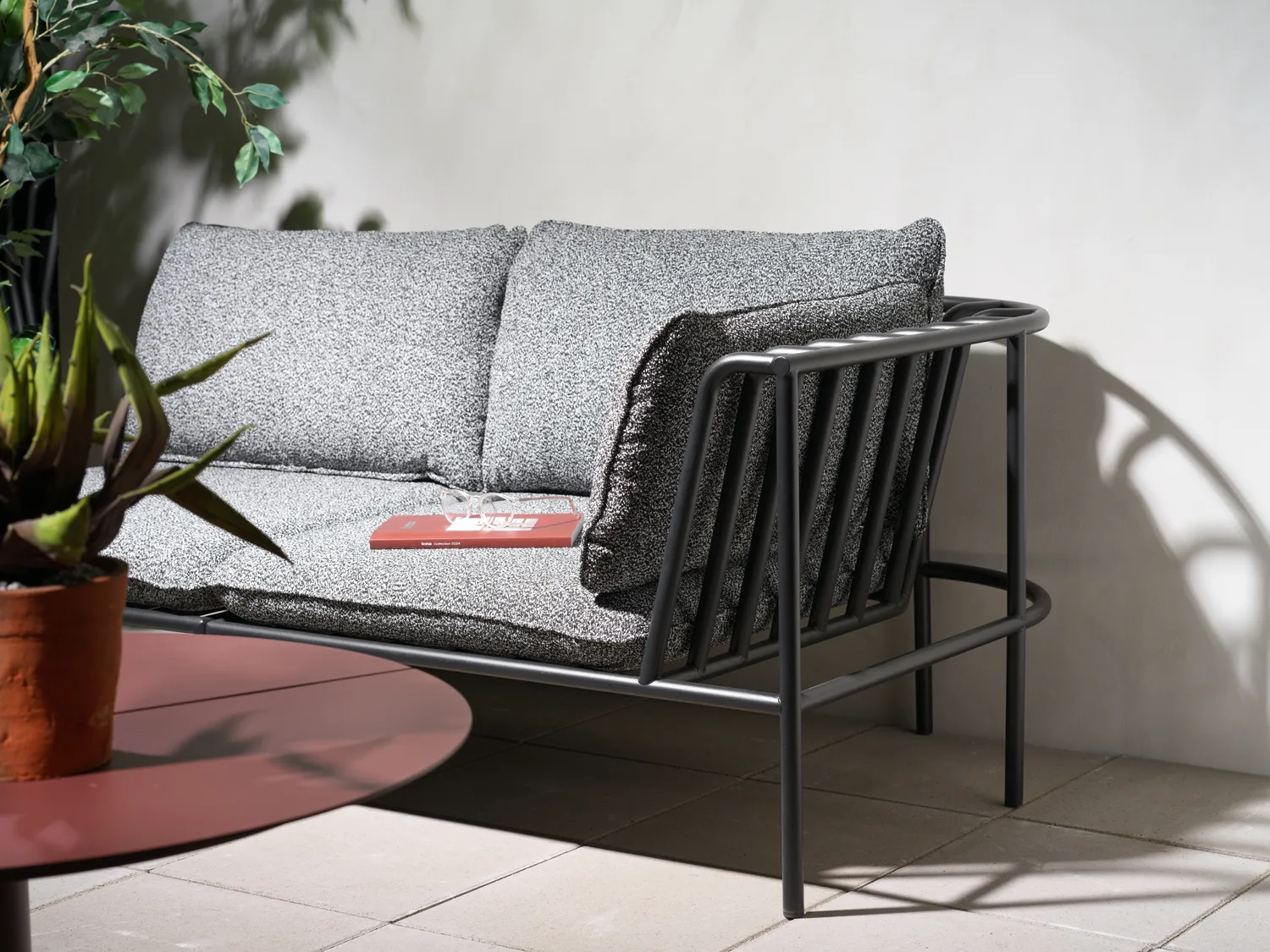 Módulo de sofá Collier, Negro-teddy ant, esquina Brafab