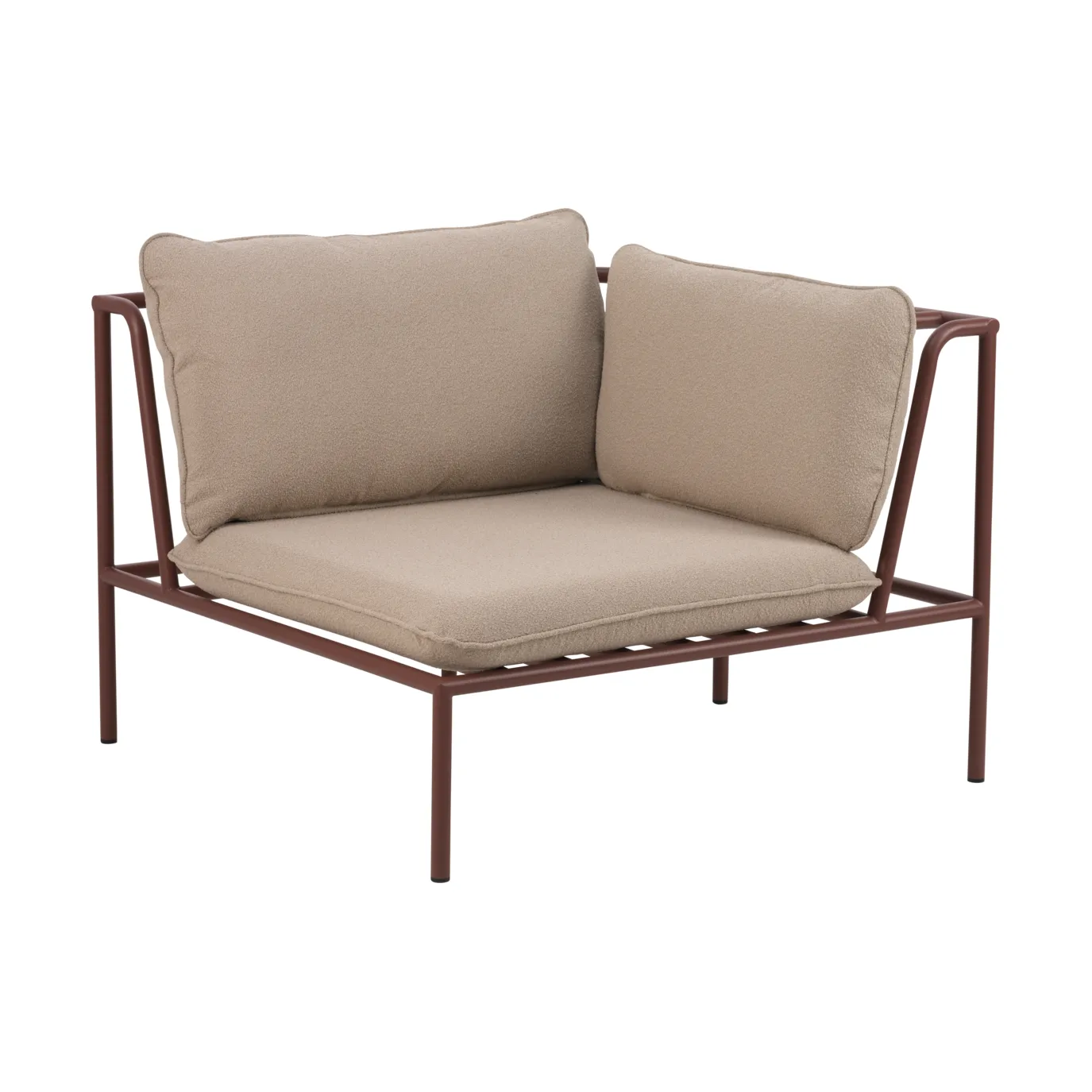 Módulo de sofá Collier, Zin red-teddy beige, esquina Brafab