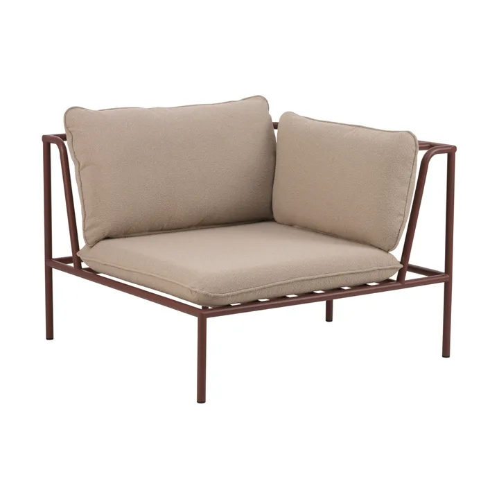 Módulo de sofá Collier - Zin red-teddy beige, esquina - Brafab