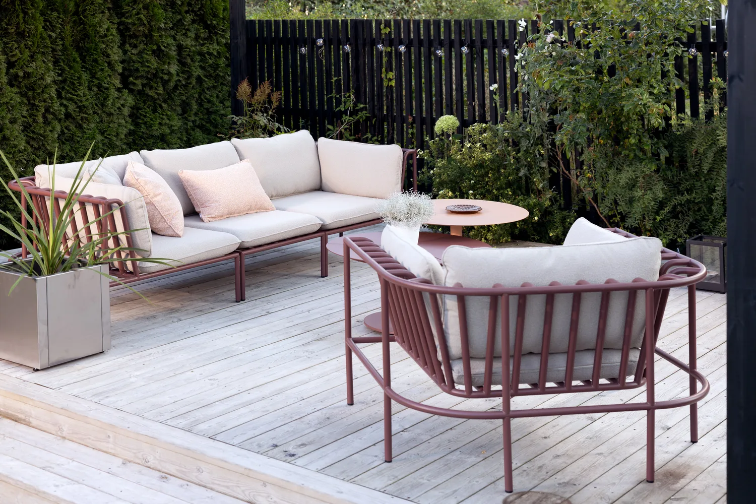 Módulo de sofá Collier, Zin red-teddy beige, esquina Brafab