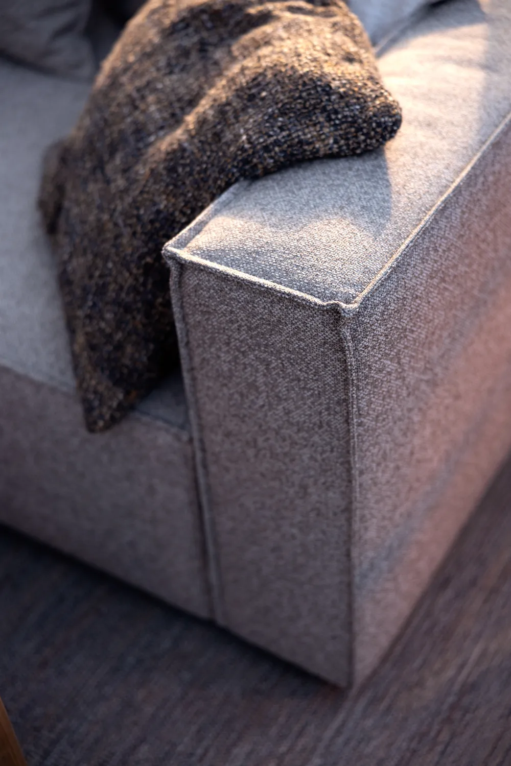 Módulo de sofá Muki, Light taupe, terminación izquierda Brafab