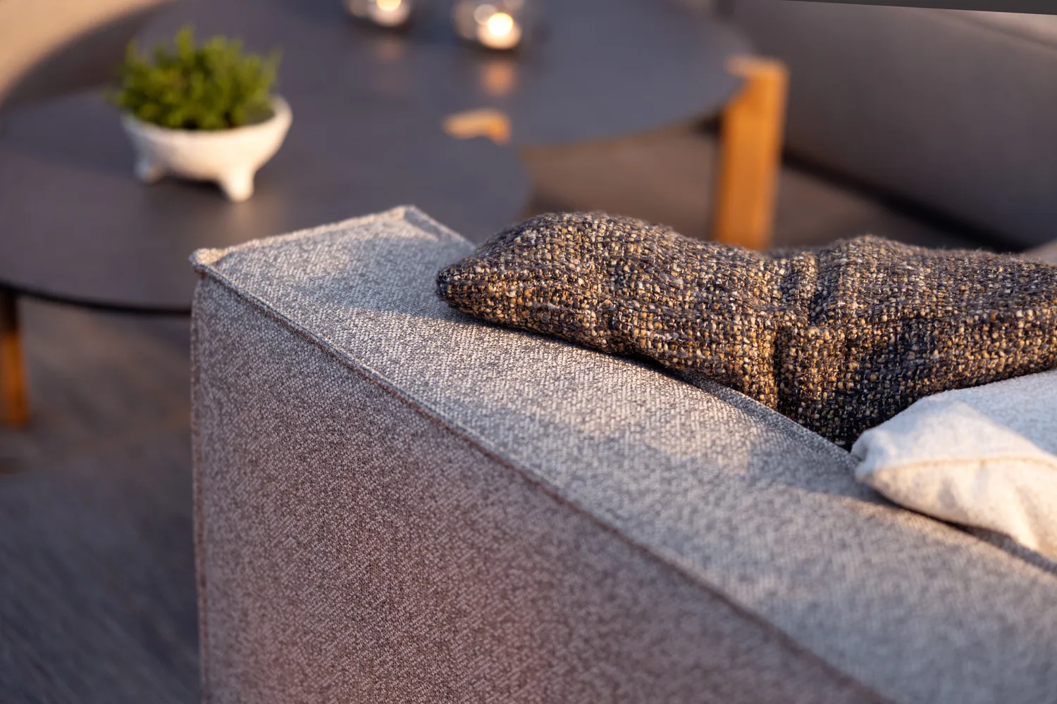 Módulo de sofá Muki, Light taupe, terminación izquierda Brafab