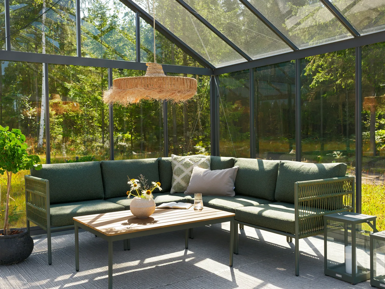 Módulo de sofá Reno, Nordic green-raw avocado, pieza central Brafab