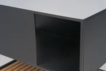 Mueble bajo para cocina exterior Prep 110×90×70 cm - Negro - Brafab